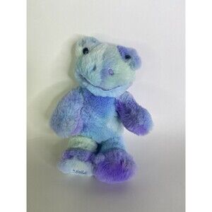Build a Bear Tie Dye Frog Plush Blue Purple Hoppy Swirls Buddy Smallfry 9in